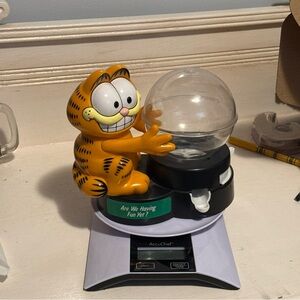 Vintage Garfield Candy Dispenser gum ball machine bank 80s